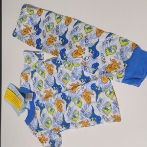 Mon Petite Baby Boy 2 Piece Dinosaur Pajama Set. Size 18 Months NWT